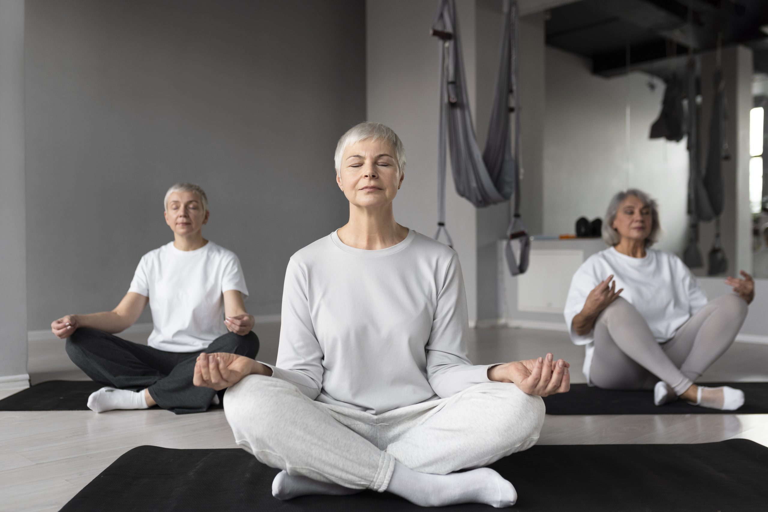 exercises for seniors doing yoga